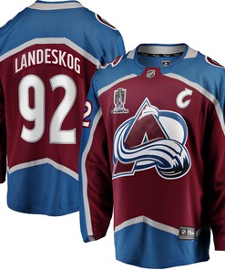 Gabriel Landeskog Colorado Avalanche Fanatics Branded Home 2022 Stanley Cup Champions Breakaway Player Jersey - Burgundy Nhl