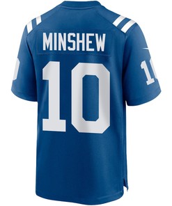 Gardner Minshew 10 Indianapolis Colts Men Game Jersey - Royal