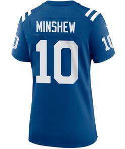Gardner Minshew 10 Indianapolis Colts Women Game Jersey - Royal