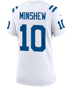 Gardner Minshew 10 Indianapolis Colts Women Game Jersey - White