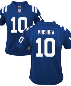 Gardner Minshew 10 Indianapolis Colts Youth Game Jersey - Royal