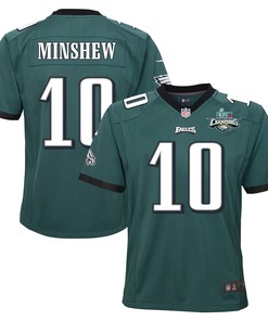 Gardner Minshew 10 Philadelphia Eagles Super Bowl LVII Champions 2 Stars 2 Stars Youth Game Jersey - Black