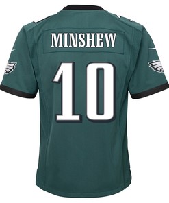 Gardner Minshew 10 Philadelphia Eagles Super Bowl LVII Champions 2 Stars 2 Stars Youth Game Jersey - Black
