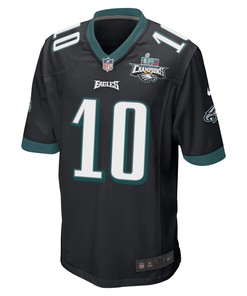 Gardner Minshew 10 Philadelphia Eagles Super Bowl LVII Champions 2 Stars Men Game Jersey - Black