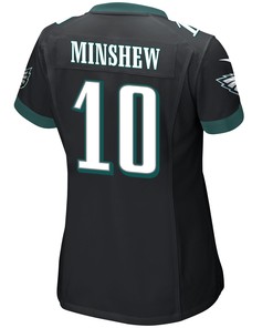 Gardner Minshew 10 Philadelphia Eagles Super Bowl LVII Champions 2 Stars Women Game Jersey - Black