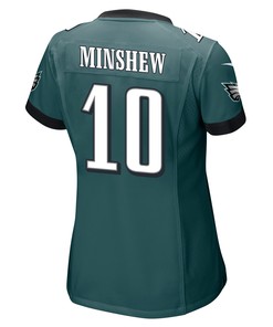 Gardner Minshew 10 Philadelphia Eagles Super Bowl LVII Champions 2 Stars Women Game Jersey - Midnight Green