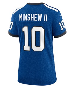 Gardner Minshew II 10 Indianapolis Colts Indiana Nights Alternate Game Women Jersey - Royal