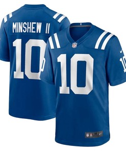 Gardner Minshew II 10 Indianapolis Colts Men Game Jersey - Royal