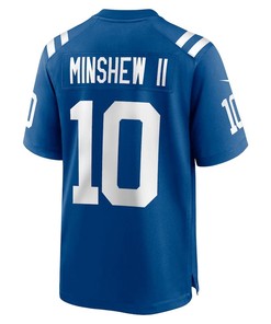 Gardner Minshew II 10 Indianapolis Colts Men Game Jersey - Royal