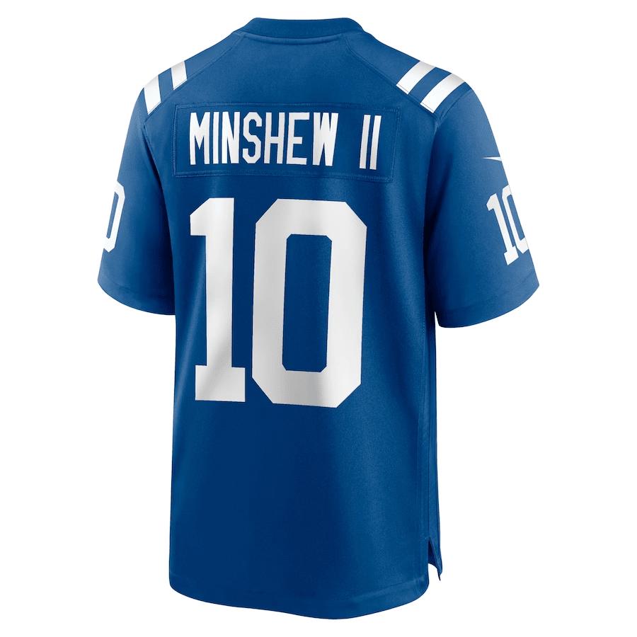 Gardner Minshew II 10 Indianapolis Colts Men Game Jersey - Royal