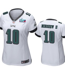 Gardner Minshew II 10 Philadelphia Eagles Super Bowl LVII White Game Jersey - Women