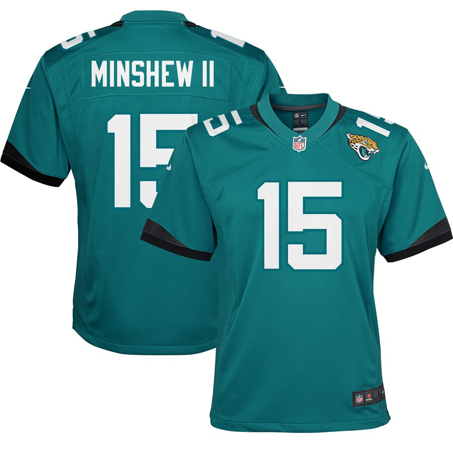 Gardner Minshew Ii Jacksonville Jaguars Nike Youth Game Jersey - Teal