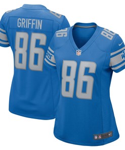 Garrett Griffin Detroit Lions Womens Player Game Jersey - Blue Nfl