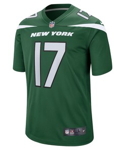 Garrett Wilson 17 New York Jets 2022 Draft First Round Pick Player Game Jersey In Gotham Green