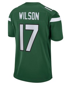 Garrett Wilson 17 New York Jets 2022 Draft First Round Pick Player Game Jersey In Gotham Green