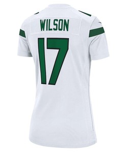 Garrett Wilson 17 New York Jets Women's Game Player Jersey - White