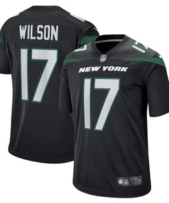 Garrett Wilson New York Jets Alternate Game Player Jersey - Stealth Black