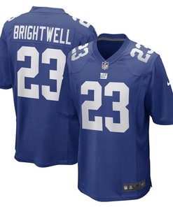Gary Brightwell New York Giants Team Game Player Jersey - Royal