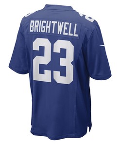 Gary Brightwell New York Giants Team Game Player Jersey - Royal