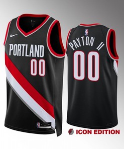 Gary Payton II 00 Portland Trail Blazers 2022-23 Icon Edition Black Jersey