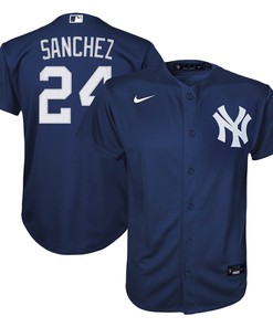 Gary Sanchez New York Yankees Alternate Replica Player Jersey - Navy Mlb