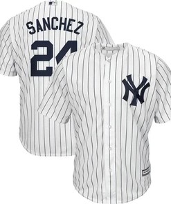 Gary Sanchez New York Yankees Big And Tall Home Cool Base Player Jersey - White Navy