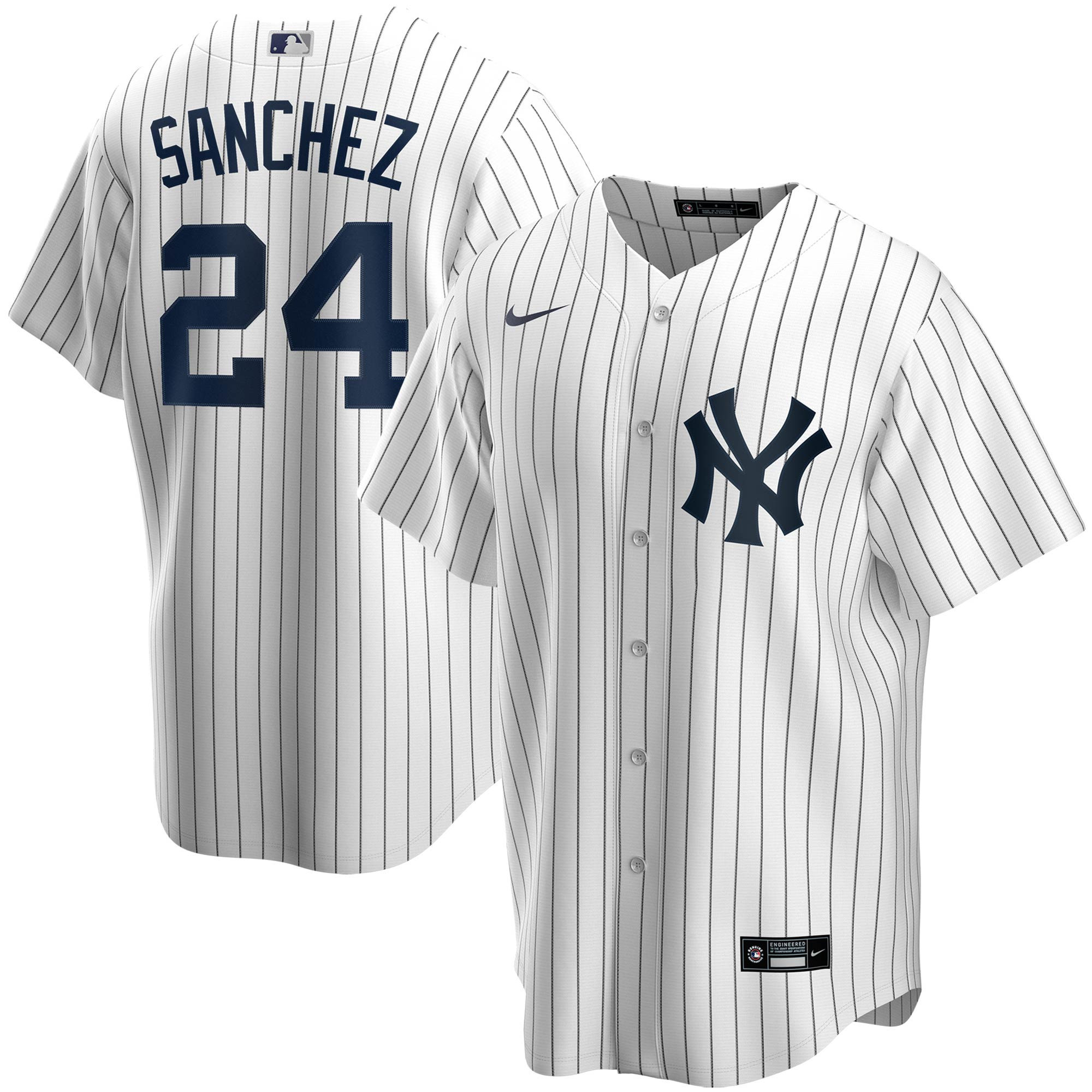 Gary Sanchez New York Yankees Home Replica Player Jersey - White Mlb