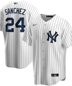 Gary Sanchez New York Yankees Home Replica Player Jersey - White Mlb