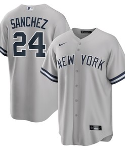 Gary Sanchez New York Yankees Road Replica Player Name Jersey - Gray Mlb