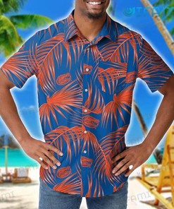 Gators Hawaiian Shirt Palm Leaf Pattern Florida Gators Gift
