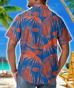 Gators Hawaiian Shirt Palm Leaf Pattern Florida Gators Gift