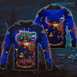 Gators Hoodie 3D Jack Skellington Halloween Pumpkin Football Florida Gators Gift