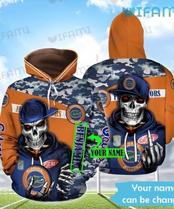 Gators Hoodie 3D The Death Wearing Hat Camo Pattern Personalized Florida Gators Gift