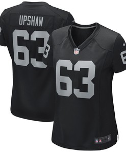 Gene Upshaw Las Vegas Raiders Womens Game Retired Player Jersey - Black Nfl
