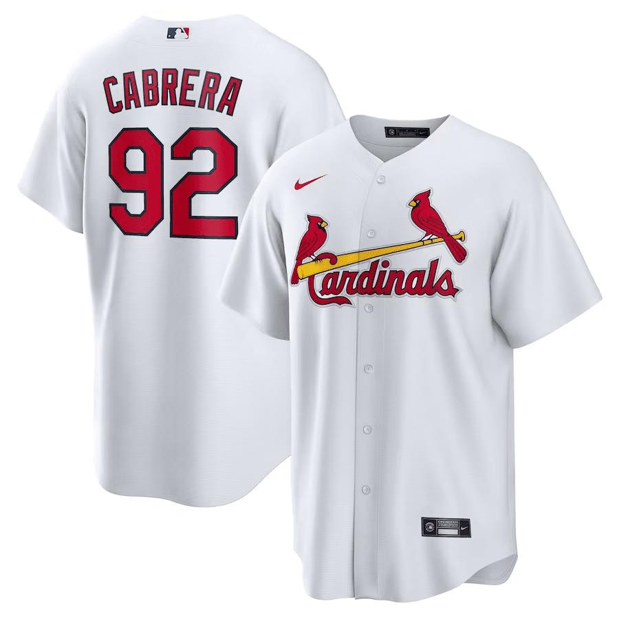 Génesis Cabrera 92 St. Louis Cardinals Home Men Jersey - White