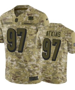 Geno Atkins Jersey Nfl Camo Cincinnati Bengals
