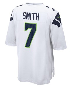 Geno Smith 7 Seattle Seahawks Game Player Jersey - White