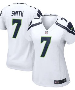 Geno Smith 7 Seattle Seahawks Women's Game Player Jersey - White