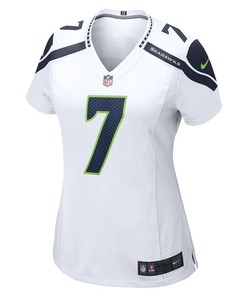 Geno Smith 7 Seattle Seahawks Women's Game Player Jersey - White