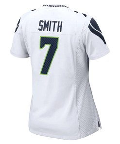 Geno Smith 7 Seattle Seahawks Women's Game Player Jersey - White