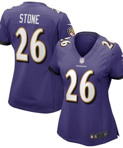 Geno Stone Baltimore Ravens Women's Game Jersey - Purple