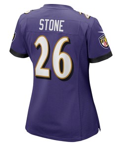 Geno Stone Baltimore Ravens Women's Game Jersey - Purple