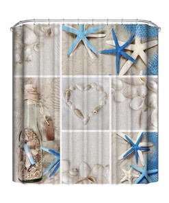 Geometric 3D Bath Screen Shower Curtain Bathroom Decor 