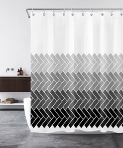 Geometric Pattern Modern Art Shower Curtain - Bathroom Accessory