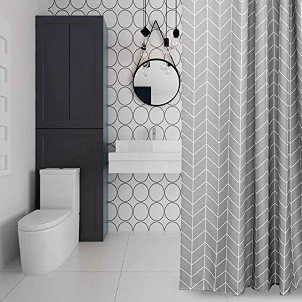 Geometric Pattern Shower Curtain Home Decor