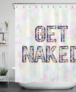 Geometric Shapes and Patterns Shower Curtain for Bathroom Decor - Bathroom Decor