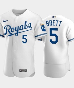 George Brett 5 Kansas City Royals 2022-23 White Men's Jersey