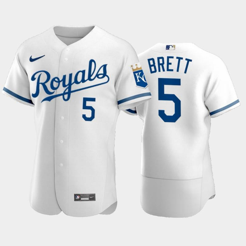 George Brett 5 Kansas City Royals 2022-23 White Men's Jersey