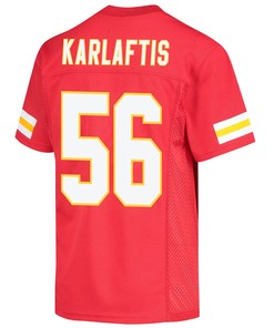 George Karlaftis 56 Kansas City Chiefs Super Bowl LVII Champions Youth Game Jersey - Red