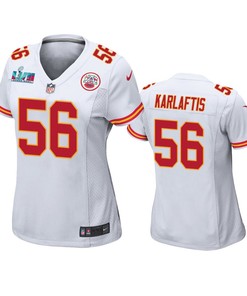 George Karlaftis 56 Kansas City Chiefs Super Bowl LVII Game Jersey - Women White